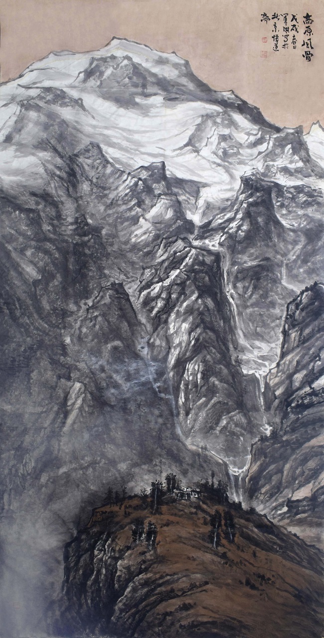 中国画《高原风骨》.jpg